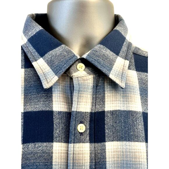 PENDLETON 'Maverick' Merino 100% Wool Plaid Shirt Button Pockets-Men's Size L - Picture 2 of 9